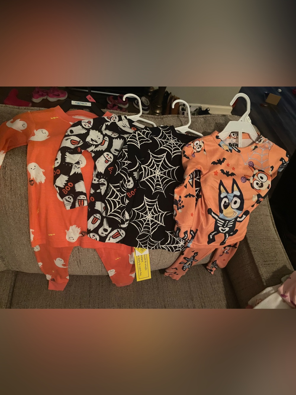 Carter's Halloween Pajama Bundle - Orange & Black